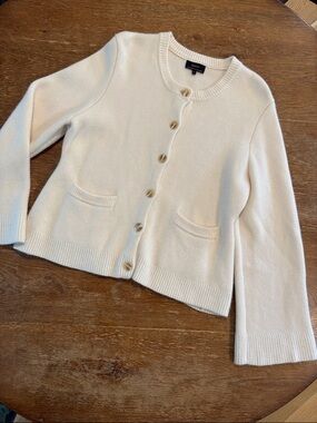 Cream Cashmere Cardigan